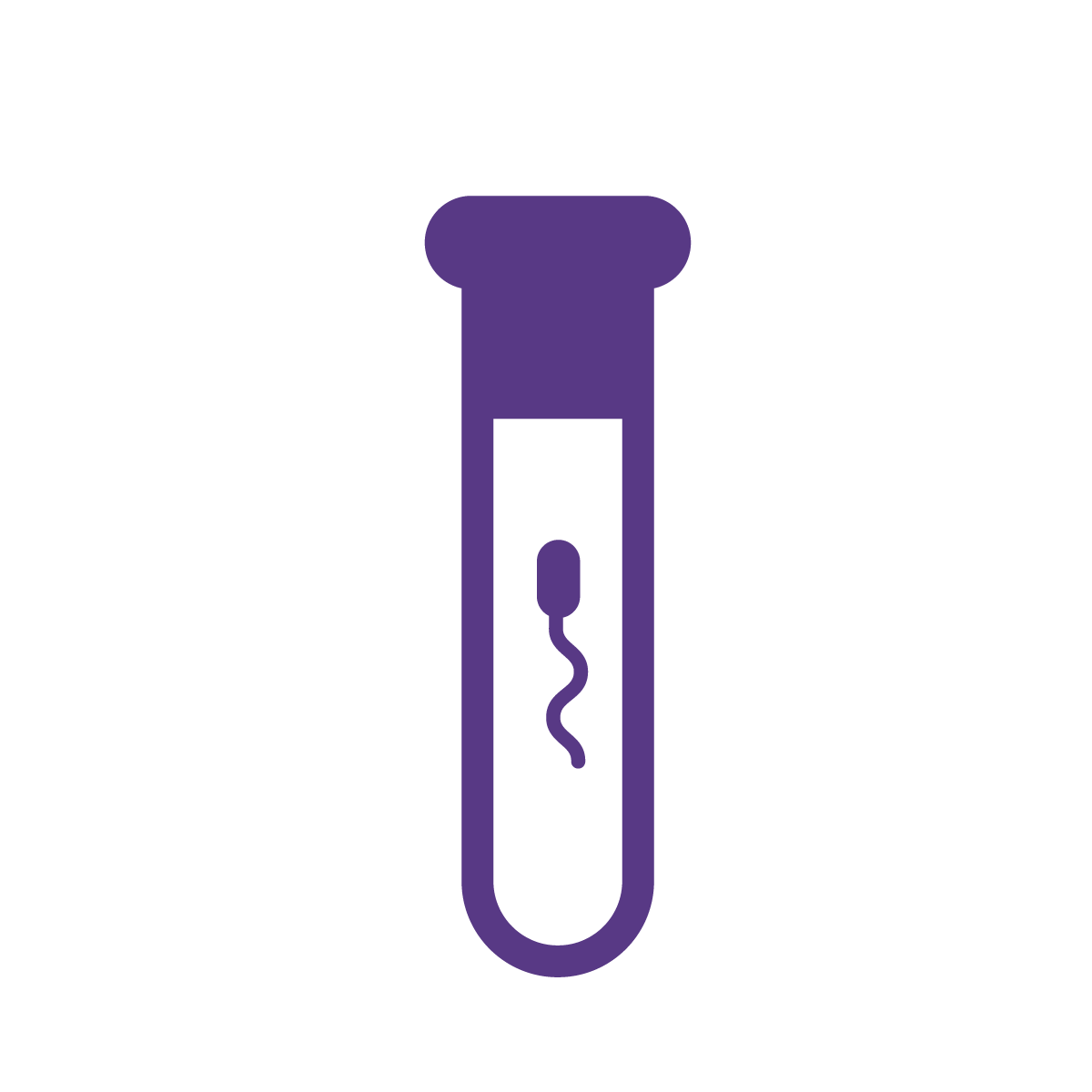 test tube with sperm icon